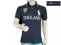 polo tee shirt 2013 short sleeve england bleu